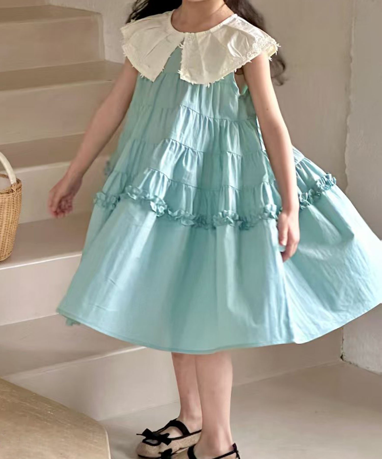 【アイモハ/aimoha / KIDS】の【aimoha-KIDS-】ノースリーブワンピース 人気、トレンドファッション・服の通販 founy(ファニー) 　ファッション　Fashion　キッズファッション　KIDS Children’s Clothing　ワンピース　Dress/Kids　カーディガン　Cardigan　サンダル　Sandals　シューズ　Shoes　ノースリーブ　No Sleeve　バレエ　Ballet　フォーマル　Formal　フラワー　Flower　フリル　Frills　レース　Race　エレガント 上品　Elegant　 other-1|ID: prp329100004561919 ipo3291000000032672347