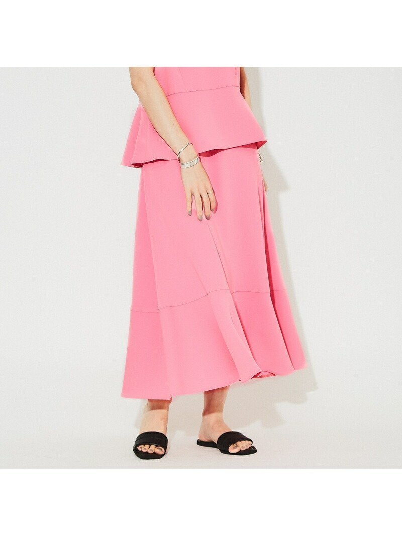 【ルージュヴィフラクレ/Rouge vif la cle】の【セットアップ対応】フレアヘムスカート 人気、トレンドファッション・服の通販 founy(ファニー) 　ファッション　Fashion　レディースファッション　WOMEN　セットアップ　Setup　スカート　Skirt　おすすめ　Recommend　とろみ　Thickness　シンプル　Simple　セットアップ　Set Up　トレンド　Trend　フェミニン　Feminine　フォーマル　Formal　フラット　Flat　フレア　Flare　ボトム　Bottom　二次会　Wedding Party　ビジネス 仕事 通勤　Business　 other-1|ID: prp329100004561924 ipo3291000000032256275