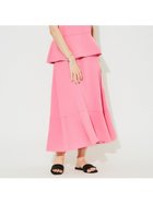 【ルージュヴィフラクレ/Rouge vif la cle】の【セットアップ対応】フレアヘムスカート ピンク|ID: prp329100004561924 ipo3291000000032256277