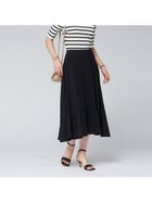 【ルージュヴィフラクレ/Rouge vif la cle】の【セットアップ対応】フレアヘムスカート ブラック|ID: prp329100004561924 ipo3291000000032256279