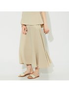 【ルージュヴィフラクレ/Rouge vif la cle】の【セットアップ対応】フレアヘムスカート ベージュ|ID: prp329100004561924 ipo3291000000032256280