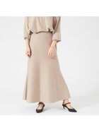 【ルージュヴィフラクレ/Rouge vif la cle】の【セットアップ対応】フレアニットスカート ベージュ|ID: prp329100004561940 ipo3291000000032256361