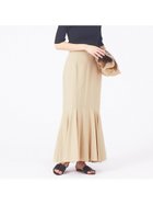 【ルージュヴィフラクレ/Rouge vif la cle】の【セットアップ対応】リネンマーメイドスカート ベージュ|ID: prp329100004561944 ipo3291000000032256378