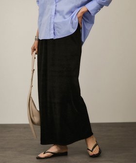【サロン アダム エ ロペ/SALON adam et rope'】のトリアセベロアナロースカート セットアップ対応 人気、トレンドファッション・服の通販 founy(ファニー) ファッション Fashion レディースファッション WOMEN セットアップ Setup スカート Skirt 春 Spring シルク Silk シンプル Simple スリット Slit セットアップ Set Up タンク Tank ダウン Down ノースリーブ No Sleeve ベロア Velor ポケット Pocket おすすめ Recommend |ID:prp329100004562318