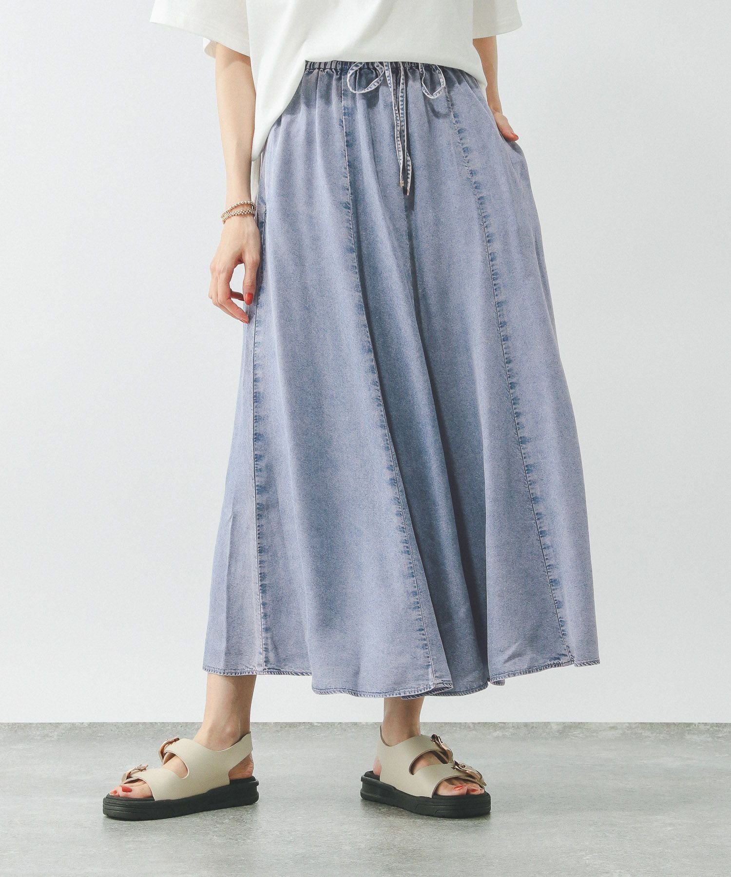 【グローバルワーク/GLOBAL WORK】の※エアリーリラックスデニムスカート/495710 人気、トレンドファッション・服の通販 founy(ファニー) 　ファッション　Fashion　レディースファッション　Ladies' Fashion Online　スカート　Skirt　デニムスカート　Denim Skirts　ケミカル　Chemical　ポケット　Pocket　人気　Popularity　楽ちん　Easy　 other-1|ID: prp329100004562334 ipo3291000000032619504