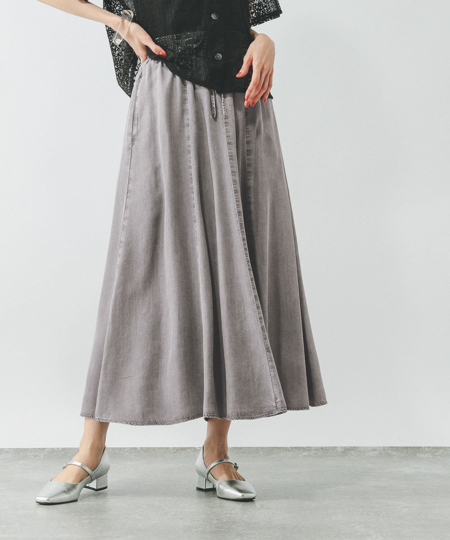 【グローバルワーク/GLOBAL WORK】のエアリーリラックスデニムスカート/495710 人気、トレンドファッション・服の通販 founy(ファニー) 　ファッション　Fashion　レディースファッション　Fashion for Women　スカート　Skirts　デニムスカート・カジュアルスカート　Denim Skirts　ケミカル　Chemical, Chemical Wash　ポケット　Pocket, Pocket Detail　人気　Popular, Best Seller　楽ちん　Easy Fit, Comfortable　 other-1|ID: prp329100004562334 ipo3291000000033516546