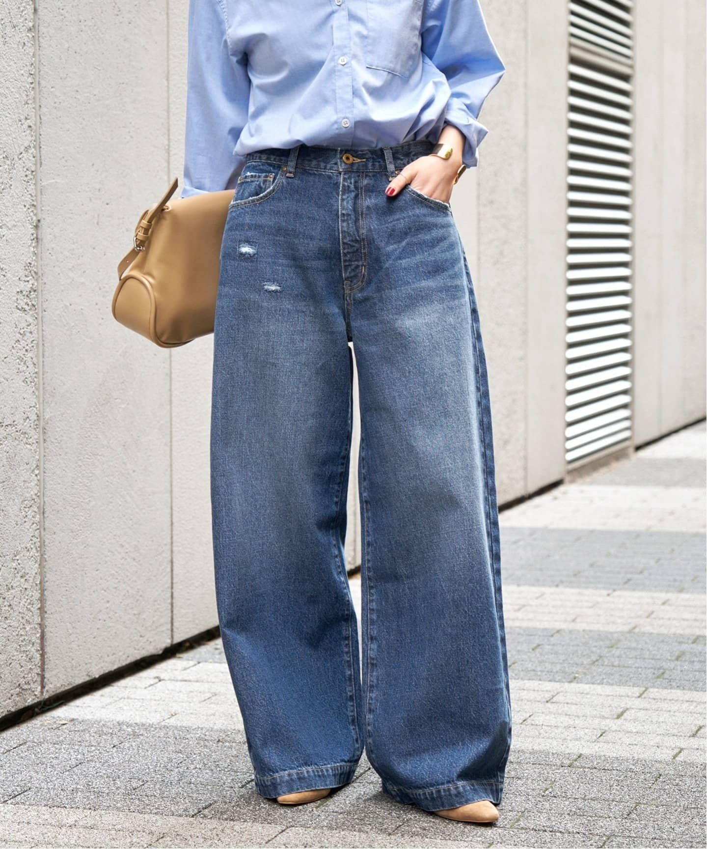 【スピック&スパン/Spick & Span】の《追加2 》5 1/2 BAGGY DENIM インテリア・キッズ・メンズ・レディースファッション・服の通販 founy(ファニー) 　ファッション　Fashion　レディースファッション　WOMEN　再入荷　Restock/Back In Stock/Re Arrival　ブルー|ID: prp329100004562378 ipo3291000000032310791