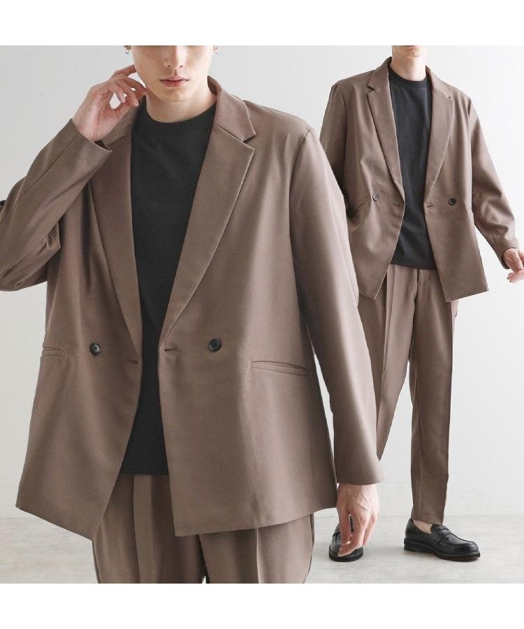 【ティーケー/tk TAKEO KIKUCHI / MEN】のアソートセットアップ インテリア・キッズ・メンズ・レディースファッション・服の通販 founy(ファニー) 　ファッション　Fashion　メンズファッション　Men's Style Online　セットアップ　Setup/Men　インナー　Inner　カットソー　Cut And Sew　カーディガン　Cardigan　シンプル　Simple　ジャケット　Jacket　ストレッチ　Stretch　スラックス　Slacks　セットアップ　Set Up　ダブル　Double　バランス　Balance　フィット　Fit　ポケット　Pocket　夏　Summer　エレガント 上品　Elegant　ビジネス 仕事 通勤　Business　サンドベージュ|ID: prp329100004562412 ipo3291000000032701483