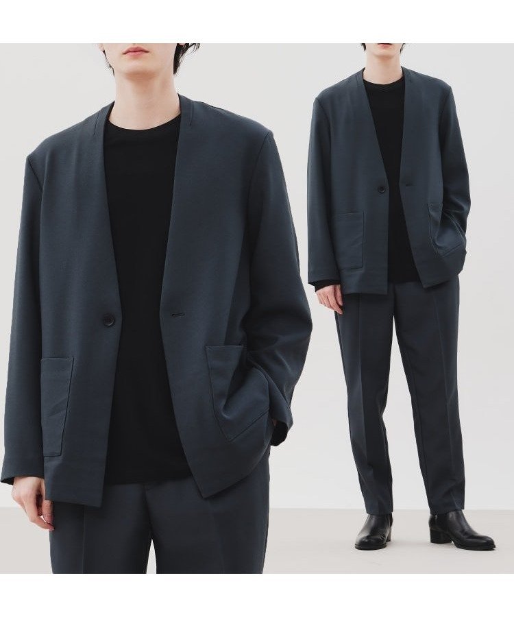 【ティーケー/tk TAKEO KIKUCHI / MEN】のアソートセットアップ インテリア・キッズ・メンズ・レディースファッション・服の通販 founy(ファニー) 　ファッション　Fashion　メンズファッション　Men's Style Online　セットアップ　Setup/Men　インナー　Inner　カットソー　Cut And Sew　カーディガン　Cardigan　シンプル　Simple　ジャケット　Jacket　ストレッチ　Stretch　スラックス　Slacks　セットアップ　Set Up　ダブル　Double　バランス　Balance　フィット　Fit　ポケット　Pocket　夏　Summer　エレガント 上品　Elegant　ビジネス 仕事 通勤　Business　ダークグリーン|ID: prp329100004562412 ipo3291000000032701488