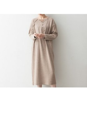 【コレックス/collex】のレースアップ前後2WAYロングワンピース 人気、トレンドファッション・服の通販 founy(ファニー) ファッション Fashion レディースファッション WOMEN ワンピース Dress シンプル Simple ジャージー Jersey リラックス Relax レース Race ロング Long |ID:prp329100004562415