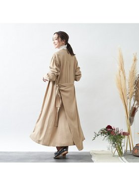 【コレックス/collex】のリヨセルツイルワンピース 人気、トレンドファッション・服の通販 founy(ファニー) ファッション Fashion レディースファッション WOMEN ワンピース Dress リラックス Relax ヴィンテージ Vintage 羽織 Haori |ID:prp329100004562422