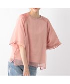 【グローバルワーク/GLOBAL WORK】のシフォンドッキングプルオーバー7分袖/145454 くすみピンク23|ID: prp329100004562458 ipo3291000000032260492