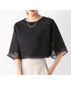 【グローバルワーク/GLOBAL WORK】のシフォンドッキングプルオーバー7分袖/145454 ブラック09|ID: prp329100004562458 ipo3291000000032260496