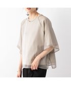 【グローバルワーク/GLOBAL WORK】のシフォンドッキングプルオーバー7分袖/145454 グレージュ51|ID: prp329100004562458 ipo3291000000032260497