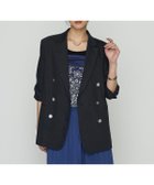 【コムサ/COMME CA】のリネンストレッチ ダブルブレストジャケット 人気、トレンドファッション・服の通販 founy(ファニー) ファッション Fashion レディースファッション WOMEN アウター Coat Outerwear ジャケット Jackets ギャザー Gather ジャケット Jacket ストレッチ Stretch ストレート Straight スリーブ Sleeve リネン Linen 夏 Summer thumbnail 09:ネイビー|ID: prp329100004562517 ipo3291000000032260865