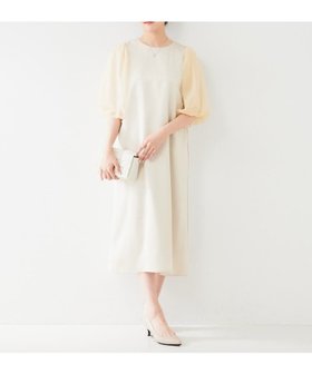 【アンタイトル/UNTITLED】のバルーン袖サテンワンピース 人気、トレンドファッション・服の通販 founy(ファニー) ファッション Fashion レディースファッション WOMEN ワンピース Dress サテン Satin バルーン Balloon フェミニン Feminine ポケット Pocket エレガント 上品 Elegant |ID:prp329100004562556
