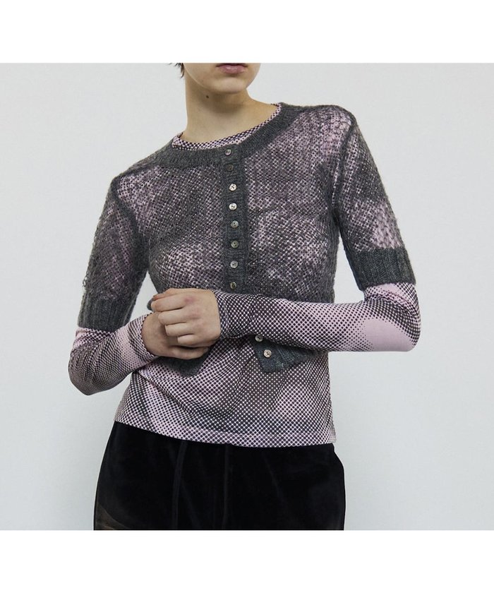 【メゾンスペシャル/MAISON SPECIAL】の2way Sheer Mohair Half Sleeve Knitwear インテリア・キッズ・メンズ・レディースファッション・服の通販 founy(ファニー) https://founy.com/ ファッション Fashion レディースファッション WOMEN トップス・カットソー Tops/Tshirt ニット Knit Tops インナー Inner カーディガン Cardigan グラフィック Graphic シアー Sheer シンプル Simple タンク Tank プリント Print メッシュ Mesh モヘア Mohair |ID: prp329100004562607 ipo3291000000032261473