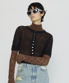 【メゾンスペシャル/MAISON SPECIAL】の2way Sheer Mohair Half Sleeve Knitwear BLK|ID: prp329100004562607 ipo3291000000032261479