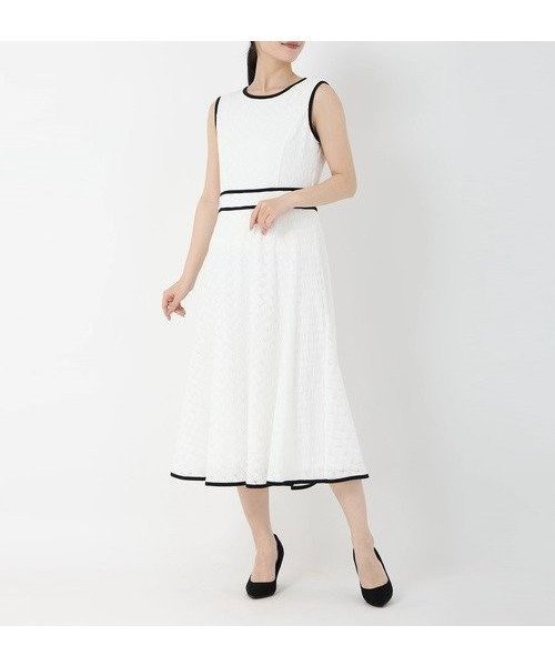 【ストロベリーフィールズ/STRAWBERRY FIELDS】の美シルエットジャージワンピース インテリア・キッズ・メンズ・レディースファッション・服の通販 founy(ファニー) 　ファッション　Fashion　レディースファッション　WOMEN　ワンピース　Dress　オフホワイト|ID: prp329100004562624 ipo3291000000032261636