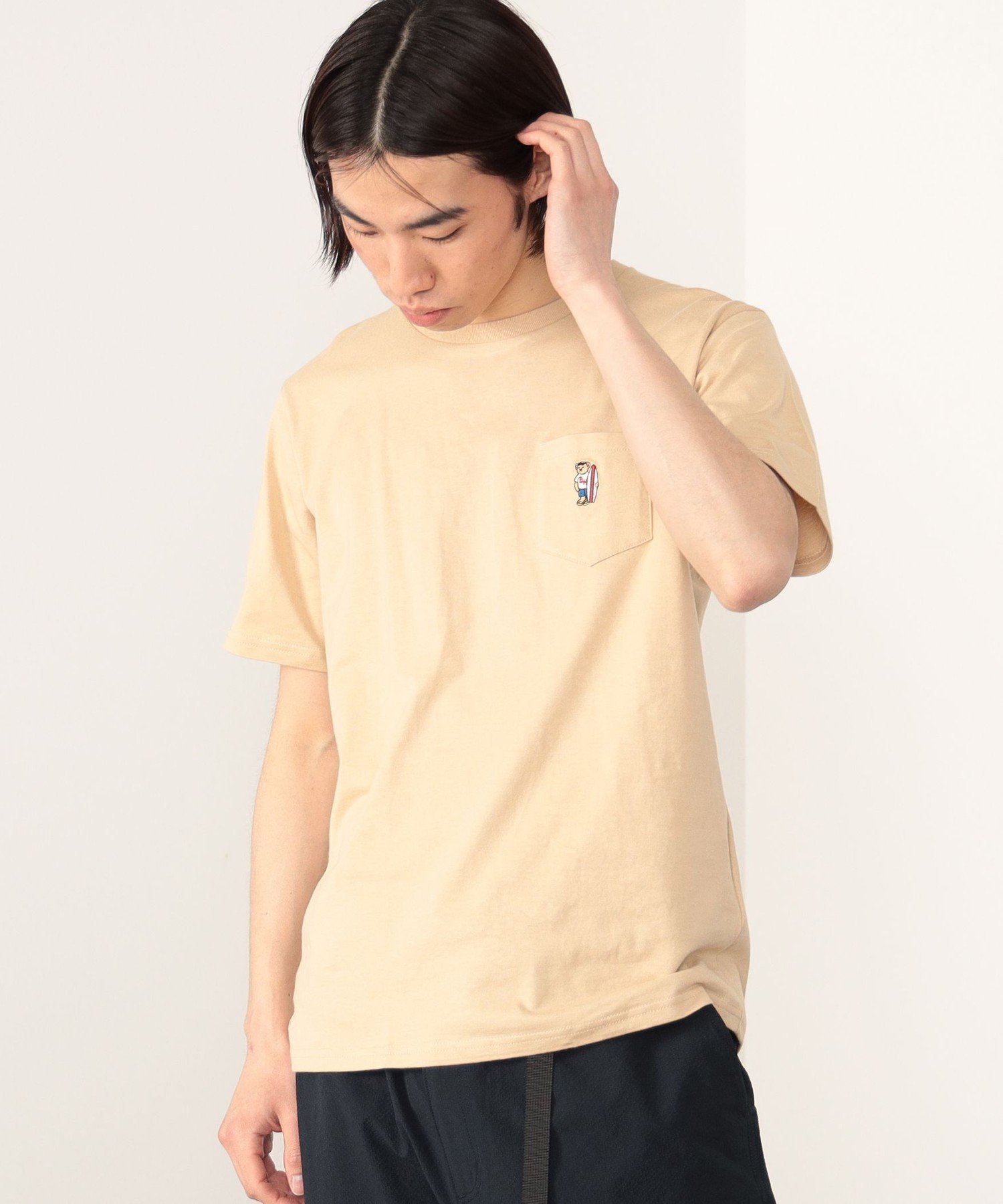 【ビームス ハート/BEAMS HEART】の【Unisex/定番人気】BEAMS HEART / ベアー ポケットTシャツ 24SS イージーケア ポケT ワンポイント トップス 刺繍 summer インテリア・キッズ・メンズ・レディースファッション・服の通販 founy(ファニー) 　ファッション　Fashion　レディースファッション　Fashion for Women　トップス・カットソー　Cut & Sew Tops　シャツ・ブラウス・オフィスカジュアル　Elegant Blouses & Button-Ups　ロングTシャツ・Tシャツ　Longline T-Shirts & Tees　2024年　2024　2024春夏・S/S　Spring/Summer 2024 SS24　ユニセックス　Unisex, Genderless　シンプル　Simple, Minimal　ベーシック　Basic, Essential　ポケット　Pocket, Pocket Detail　ワンポイント　One Point, Statement Accent　人気　Popular, Best Seller　夏　Summer　定番　Standard, Basic Item　BEIGE|ID: prp329100004562640 ipo3291000000033597656