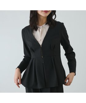 【ジャイロ/JAYRO】のストレッチツイルノーカラージャケット 人気、トレンドファッション・服の通販 founy(ファニー) ファッション Fashion レディースファッション WOMEN アウター Coat Outerwear ジャケット Jackets ノーカラージャケット No Collar Leather Jackets おすすめ Recommend ウォッシャブル Washable ジャケット Jacket ストレッチ Stretch セットアップ Set Up ツイル Twill フロント Front ポケット Pocket 夏 Summer 春 Spring S/S・春夏 Ss・Spring/Summer ビジネス 仕事 通勤 Business |ID:prp329100004562675