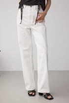 【アズール バイ マウジー/AZUL by moussy】の【堀田茜さん着用アイテム】AZUL DENIM ハイウエストワイドデニム O/WHT1|ID: prp329100004562676 ipo3291000000032600474