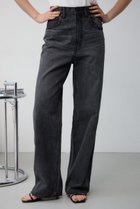 【アズール バイ マウジー/AZUL by moussy】の【堀田茜さん着用アイテム】AZUL DENIM ハイウエストワイドデニム L/BLK1|ID: prp329100004562676 ipo3291000000032600475