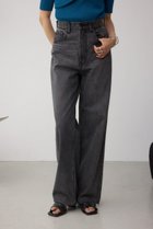 【アズール バイ マウジー/AZUL by moussy】の【堀田茜さん着用アイテム】AZUL DENIM ハイウエストワイドデニム L/BLK1|ID: prp329100004562676 ipo3291000000032720148