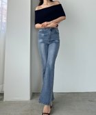 【ジュノア/JUNOAH】のLouere ストレッチフレアデニムパンツ 人気、トレンドファッション・服の通販 founy(ファニー) ファッション Fashion レディースファッション Fashion for Women パンツ Pants & Trousers デニムパンツ・ジーンズ・美脚デニム Denim Jeans & Pants thumbnail ライトブルー|ID: prp329100004562677 ipo3291000000032734706