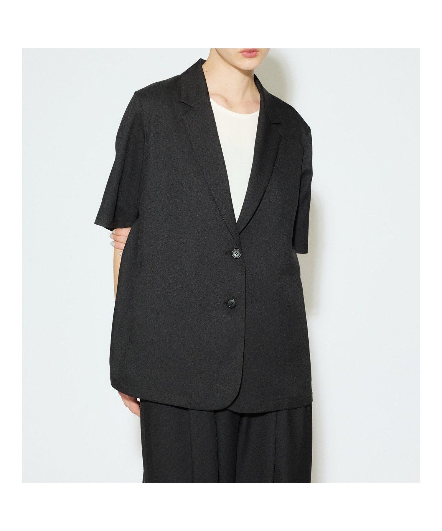 【マーコート/MARcourt】のMIDIUMISOLID for Ladies ハーフスリーブテーラードジャケット 人気、トレンドファッション・服の通販 founy(ファニー) 　ファッション　Fashion　レディースファッション　WOMEN　アウター　Coat Outerwear　ジャケット　Jackets　テーラードジャケット　Tailored Jackets　おすすめ　Recommend　インナー　Inner　ジャケット　Jacket　ストレッチ　Stretch　セットアップ　Set Up　テーラード　Tailored　ポケット　Pocket　ロング　Long　ワイド　Wide　ビジネス 仕事 通勤　Business　夏　Summer　無地　Plain Color　 other-1|ID: prp329100004562695 ipo3291000000032262390