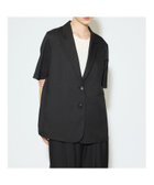 【マーコート/MARcourt】のMIDIUMISOLID for Ladies ハーフスリーブテーラードジャケット 人気、トレンドファッション・服の通販 founy(ファニー) ファッション Fashion レディースファッション WOMEN アウター Coat Outerwear ジャケット Jackets テーラードジャケット Tailored Jackets おすすめ Recommend インナー Inner ジャケット Jacket ストレッチ Stretch セットアップ Set Up テーラード Tailored ポケット Pocket ロング Long ワイド Wide ビジネス 仕事 通勤 Business 夏 Summer 無地 Plain Color thumbnail ブラック|ID: prp329100004562695 ipo3291000000032262393