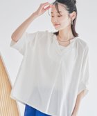 【コーエン/COEN】の【接触冷感】リラクシーストライプスキッパーブラウス OFF WHITE|ID: prp329100004562707 ipo3291000000032667976