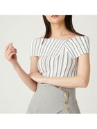 【フレイ アイディー/FRAY I.D】の2wayオフショルスリットニット 人気、トレンドファッション・服の通販 founy(ファニー) ファッション Fashion レディースファッション WOMEN トップス・カットソー Tops/Tshirt ニット Knit Tops おすすめ Recommend アシンメトリー Asymmetry エレガント 上品 Elegant シルク Silk シンプル Simple スリット Slit ミックス Mix リブニット Rib Knit thumbnail STRIPE[932]|ID: prp329100004562734 ipo3291000000032262680