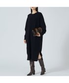 【カリテ/qualite】のスリットニットワンピース ブラック|ID: prp329100004562747 ipo3291000000032262836