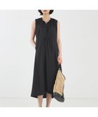 【カリテ/qualite】のリネンライクギャザーワンピース ブラック|ID: prp329100004562764 ipo3291000000033828530