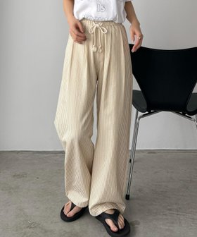 【ジュノア/JUNOAH】のcallautia ストライプワイドパンツ 人気、トレンドファッション・服の通販 founy(ファニー) ファッション Fashion レディースファッション WOMEN パンツ Pants |ID:prp329100004562765