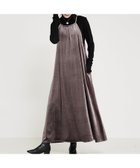 【アバハウスマヴィ/abahouse mavie】の【大人のいちまんワンピ】プリント ベロアキャミワンピ チャコールグレー|ID: prp329100004562773 ipo3291000000033647829