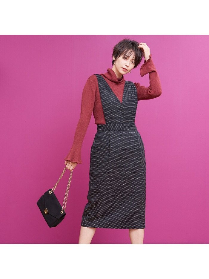 【ルージュヴィフラクレ/Rouge vif la cle】の刺子ドビージャンパースカート インテリア・キッズ・メンズ・レディースファッション・服の通販 founy(ファニー) https://founy.com/ ファッション Fashion レディースファッション Fashion for Women スカート Skirts おすすめ Recommended / Our Picks インナー Innerwear カシュクール Wrap Design サスペンダー Suspenders, Braces タートル Turtleneck, Turtle Collar トレンド Trend, Trending Now ドット Polka Dot, Dot Pattern ハイネック High Neck, Mock Neck レース Lace, Lace Fabric 今季 This Season, Current Season |ID: prp329100004562786 ipo3291000000033827925