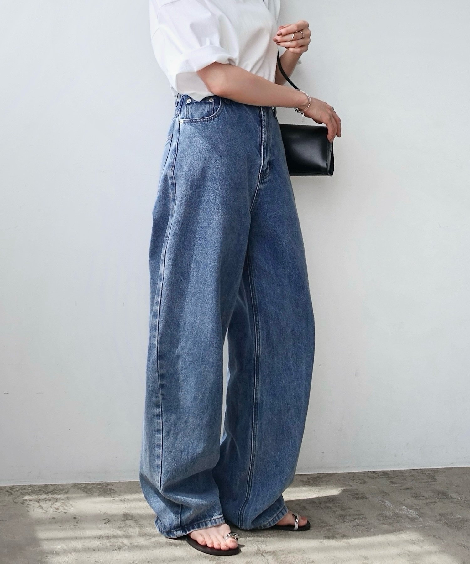 【その他のブランド/Other】のカーブ デニム パンツ evernavy エバーネイビー インテリア・キッズ・メンズ・レディースファッション・服の通販 founy(ファニー) 　ファッション　Fashion　レディースファッション　Fashion for Women　パンツ　Pants & Trousers　シンプル　Simple, Minimal　デニム　Denim, Jeans Material　定番　Standard, Basic Item　ブルーウォッシュ|ID: prp329100004562793 ipo3291000000032683594