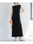 【コカ/COCA】のエンボスボートネックマキシワンピース Black|ID: prp329100004562799 ipo3291000000032367024