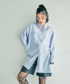 【レプシィム ローリーズファーム/LEPSIM LOWRYS FARM】のサラキレポンチョ長袖シャツチュニック ブルー×ストライプ80|ID: prp329100004562801 ipo3291000000032263308