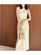 【スナイデル/SNIDEL】のSustainableベルティッドIラインワンピース 人気、トレンドファッション・服の通販 founy(ファニー) ファッション Fashion レディースファッション WOMEN ワンピース Dress おすすめ Recommend イエロー Yellow ウェーブ Wave エレガント 上品 Elegant シンプル Simple センター Center プリーツ Pleats ミックス Mix リュクス Luxe thumbnail YEL[032]|ID: prp329100004562824 ipo3291000000032263580