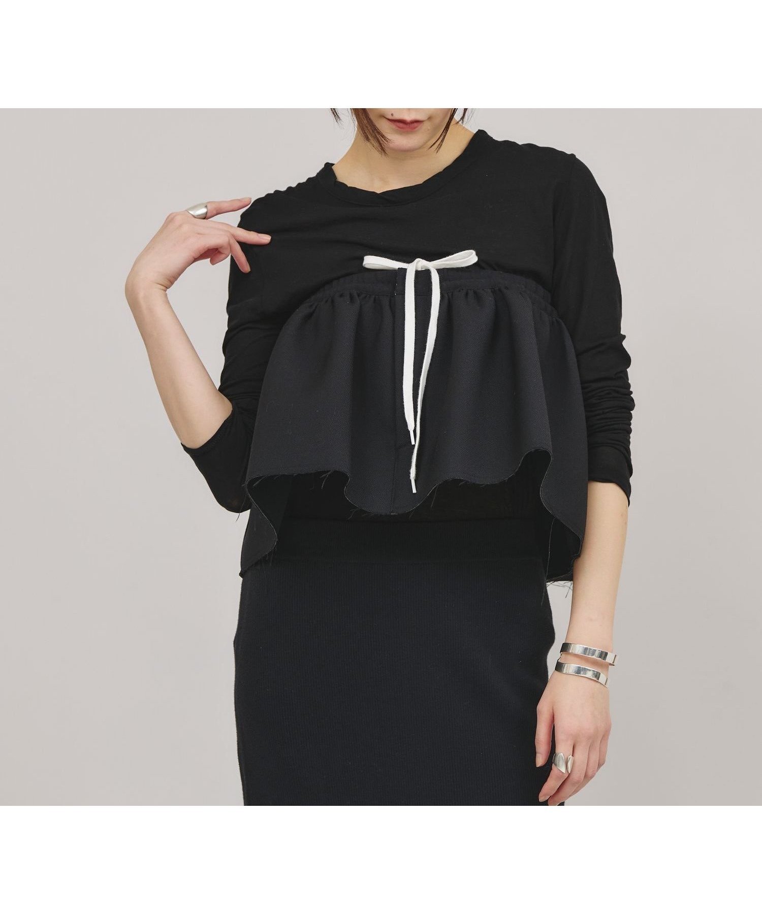 【カレンソロジー/Curensology】の2WAYミニスカート インテリア・キッズ・メンズ・レディースファッション・服の通販 founy(ファニー) 　ファッション　Fashion　レディースファッション　WOMEN　スカート　Skirt　ミニスカート　Mini Skirts　エレガント 上品　Elegant　クラシック　Classic　スポーティ　Sporty　ツイル　Twill　トレンド　Trend　ビスチェ　Bustier　ボンディング　Bonding　ミニスカート　Mini Skirt　ブラック09|ID: prp329100004562834 ipo3291000000032263643