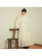 【ルージュヴィフラクレ/Rouge vif la cle】の【CLUNY LACE】レースバックシャンワンピース 人気、トレンドファッション・服の通販 founy(ファニー) ファッション Fashion レディースファッション Fashion for Women ワンピース Dresses おすすめ Recommended / Our Picks ギャザー Gathered, Ruffled スペシャル Special, Limited Edition タートル Turtleneck, Turtle Collar トレンド Trend, Trending Now ベスト Vest, Waistcoat リボン Ribbon, Bow レース Lace, Lace Fabric ヴィンテージ Vintage Style A/W・秋冬 Autumn/Winter thumbnail アイボリー|ID: prp329100004562873 ipo3291000000033829052