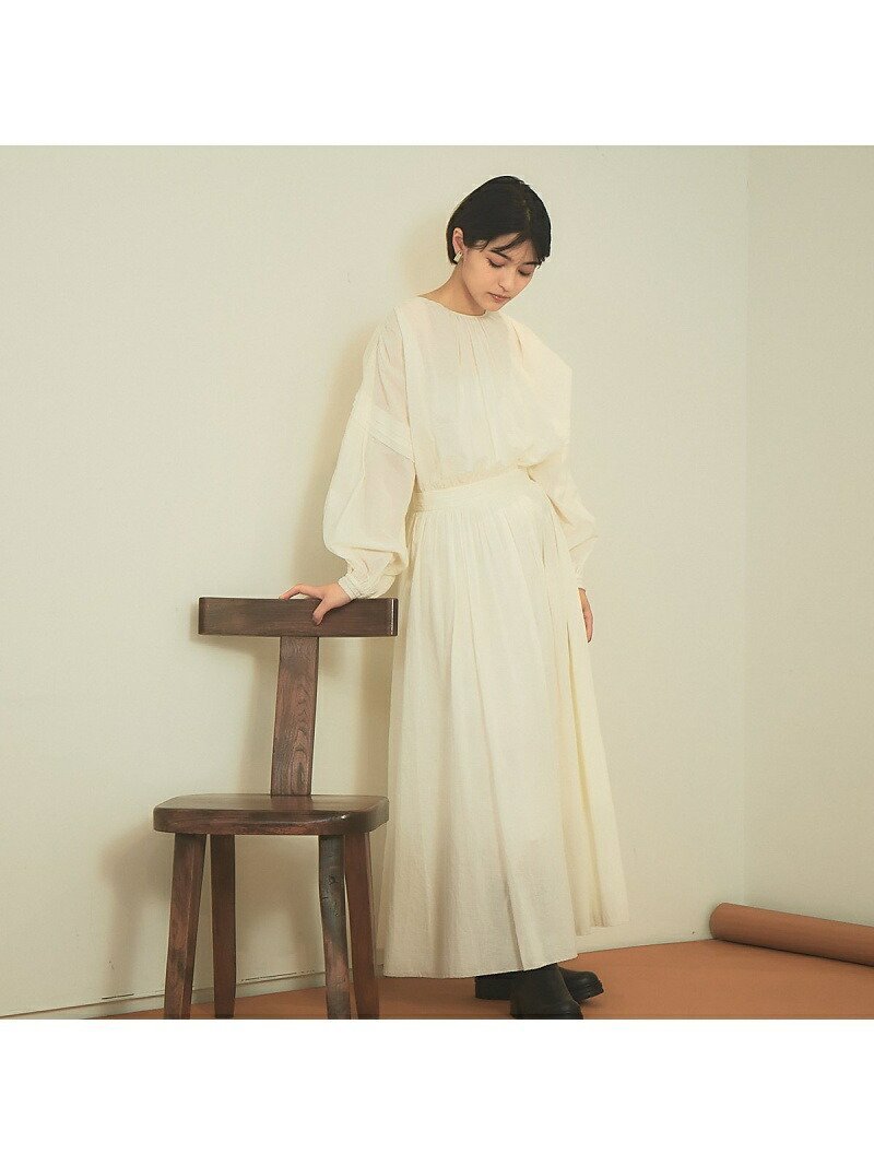 【ルージュヴィフラクレ/Rouge vif la cle】の【CLUNY LACE】レースバックシャンワンピース インテリア・キッズ・メンズ・レディースファッション・服の通販 founy(ファニー) 　ファッション　Fashion　レディースファッション　Fashion for Women　ワンピース　Dresses　おすすめ　Recommended / Our Picks　ギャザー　Gathered, Ruffled　スペシャル　Special, Limited Edition　タートル　Turtleneck, Turtle Collar　トレンド　Trend, Trending Now　ベスト　Vest, Waistcoat　リボン　Ribbon, Bow　レース　Lace, Lace Fabric　ヴィンテージ　Vintage Style　A/W・秋冬　Autumn/Winter　アイボリー|ID: prp329100004562873 ipo3291000000033829052