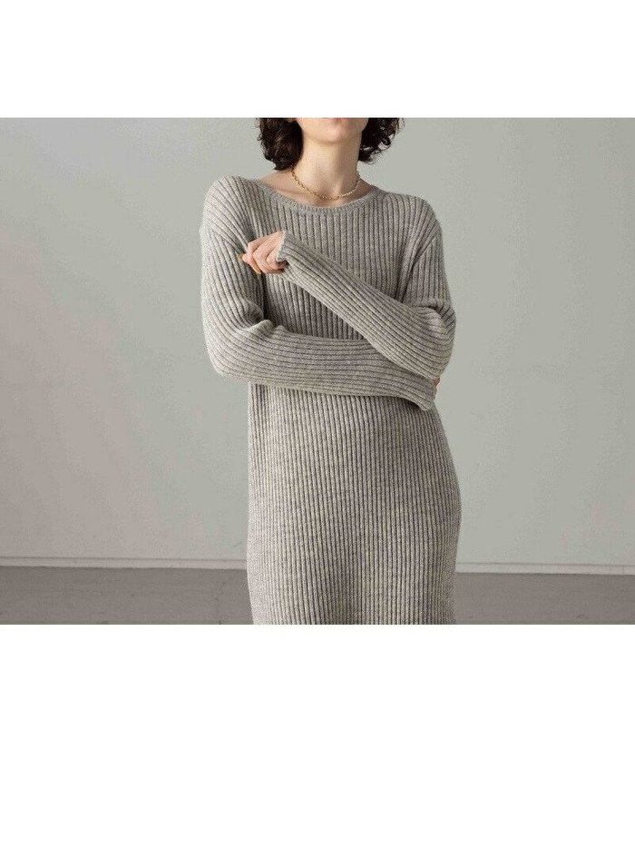 【コレックス/collex】のナチュラルファインヤーンニットワンピース インテリア・キッズ・メンズ・レディースファッション・服の通販 founy(ファニー) https://founy.com/ ファッション Fashion レディースファッション WOMEN ワンピース Dress ニットワンピース Knit Dresses なめらか Smooth サテン Satin タイツ Tights トレンド Trend リラックス Relax ロング Long |ID: prp329100004562876 ipo3291000000032263996