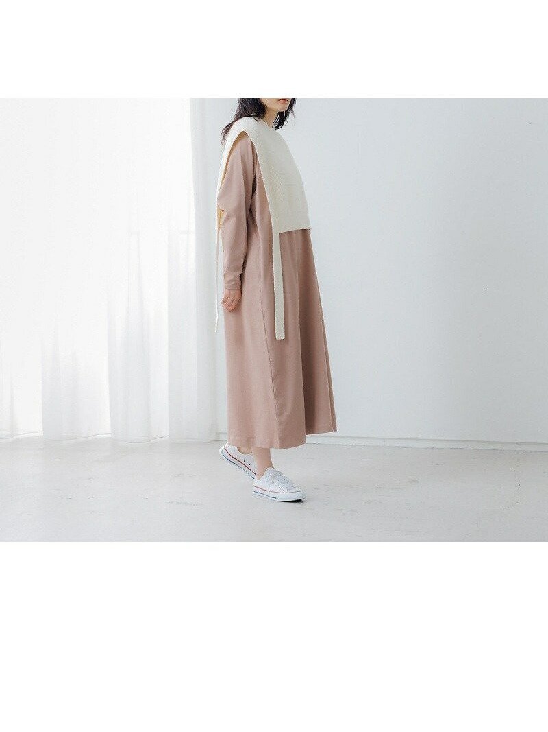 【コレックス/collex】のニットベスト*カットワンピース セット インテリア・キッズ・メンズ・レディースファッション・服の通販 founy(ファニー) 　ファッション　Fashion　レディースファッション　Fashion for Women　アウター　Coat / Outerwear Collection　おすすめ　Recommended / Our Picks　アクリル　Acrylic Material　ショート　Short, Short Length　トレンド　Trend, Trending Now　バランス　Balance, Style Balance　ベスト　Vest, Waistcoat　ポケット　Pocket, Pocket Detail　リボン　Ribbon, Bow　ロング　Long, Long-Length　スモークピンク|ID: prp329100004562880 ipo3291000000033649116