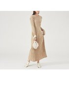 【カリテ/qualite】のリブニットワンピース ベージュ|ID: prp329100004562881 ipo3291000000032264030