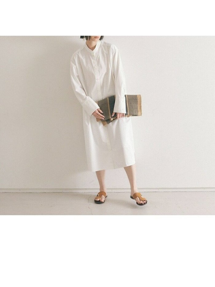【カリテ/qualite】のドレープネックシャツワンピース インテリア・キッズ・メンズ・レディースファッション・服の通販 founy(ファニー) https://founy.com/ ファッション Fashion レディースファッション Fashion for Women ワンピース Dresses シャツワンピース / 1枚で着映えコーデ Shirt Dresses おすすめ Recommended / Our Picks カフス Cuff Design スタンド Stand Collar, Upright Stand ストライプ Stripe, Striped Pattern 春 Spring 無地 Plain, Solid Color |ID: prp329100004562887 ipo3291000000033649193