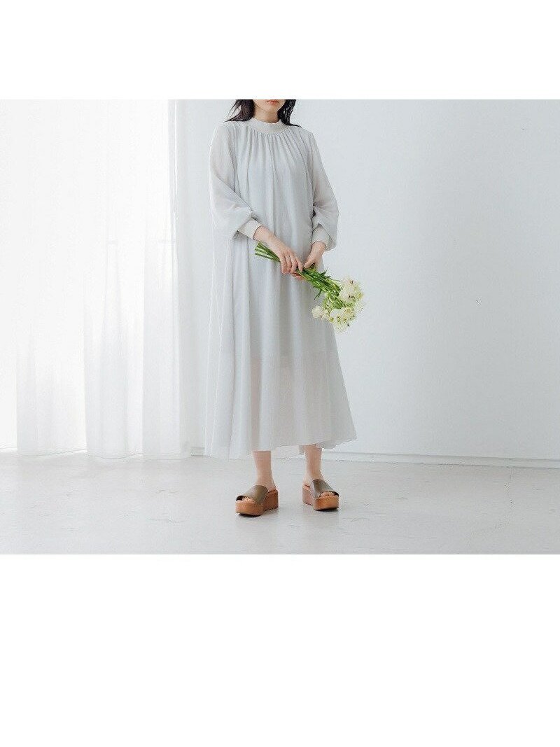 【コレックス/collex】の楊柳ワンピース インテリア・キッズ・メンズ・レディースファッション・服の通販 founy(ファニー) 　ファッション　Fashion　レディースファッション　Fashion for Women　ワンピース　Dresses　インナー　Innerwear　カーディガン　Cardigan, Knitwear　夏　Summer　春　Spring　S/S・春夏　SS, Spring/Summer, Warm Season　ライトグレー|ID: prp329100004562888 ipo3291000000033649206